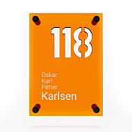 Dørskilt "Karlsen"
