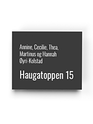 Postkasseskilt "Large"
