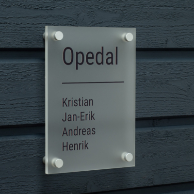 Dørskilt "Opedal"