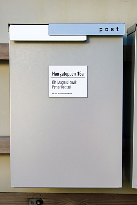 Postkasseskilt "Large"