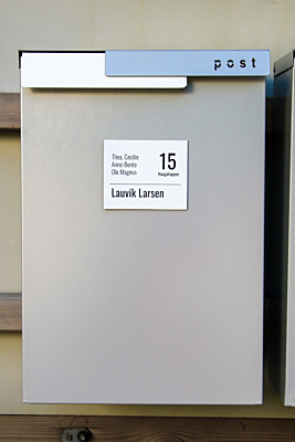 Postkasseskilt "Large"