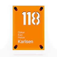 Dørskilt "Karlsen"