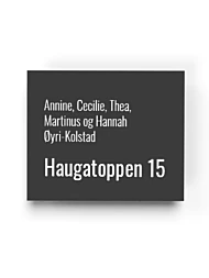 Postkasseskilt "Large"