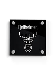 Dørskilt "Fjellheimen"