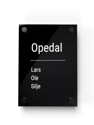 Dørskilt "Opedal"