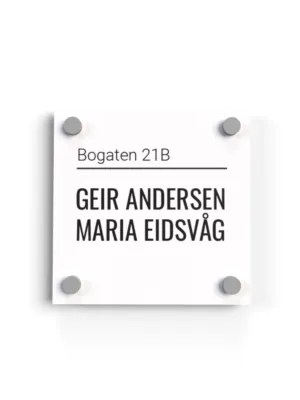 Dørskilt "Bogaten"