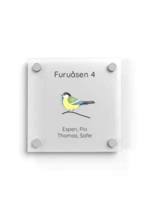 Dørskilt "Fugl"