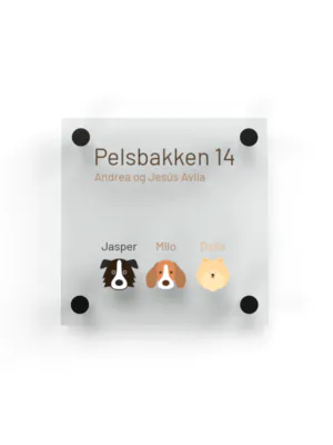 Dørskilt "Pelsbakken"